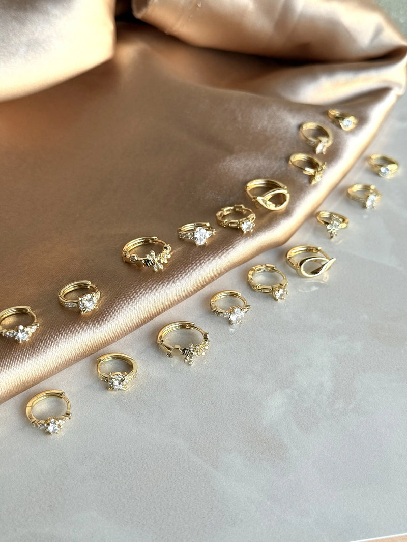 No. 28 Earrings - 14K Gold-Tone Collection