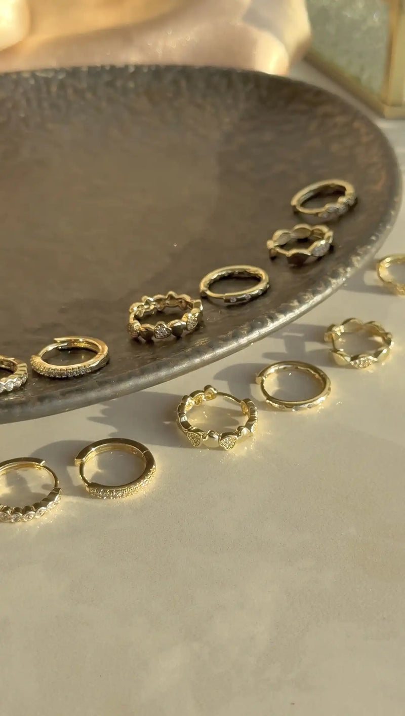 No. 1 Earrings - 14K Gold-Tone Collection