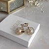 Pearl Bicycle Brooch