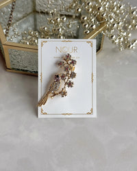 Pink Stone Bird Brooch - thumbnail 1