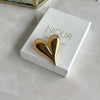 Domed Heart Brooch