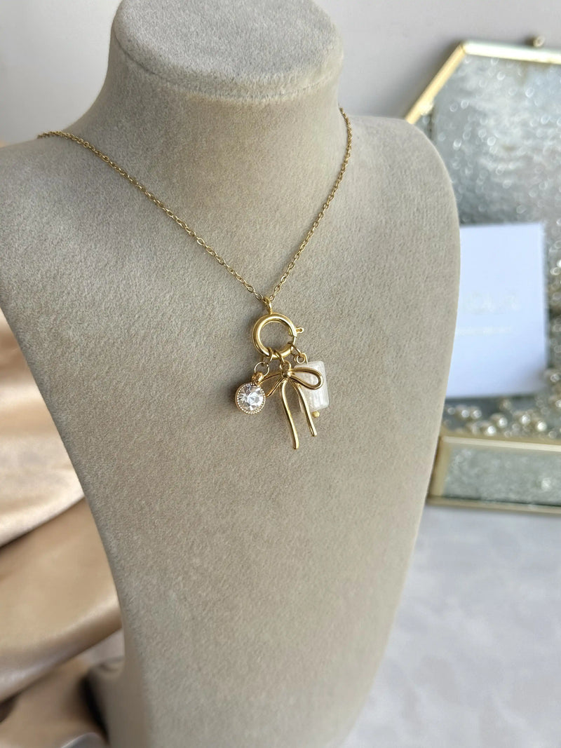Moonstone Charm Necklaces