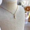 Minimal Oval Stone Necklace