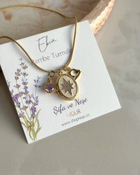 October Birth Month Zodiac Locket Necklace - thumbnail 1