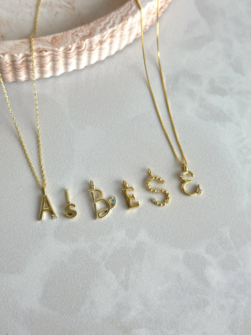 925 Sterling Silver | Classic Initial Necklace