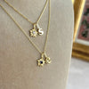 925 Sterling Silver | Daisy Birthstone Initial Necklace
