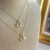925 Sterling Silver | North Star Birthstone Initial Necklace