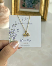 925 Sterling Silver | Clover Birthstone Initial Necklace - thumbnail 3