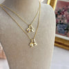 925 Sterling Silver | Clover Birthstone Initial Necklace