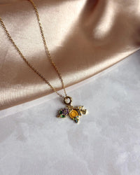 Colorful Ring Charm Necklace - thumbnail 2