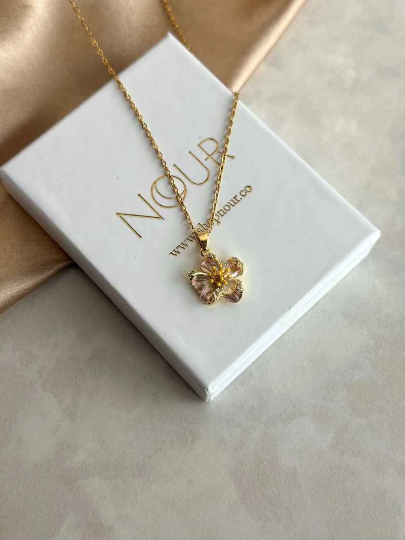 Lily Flower Necklace