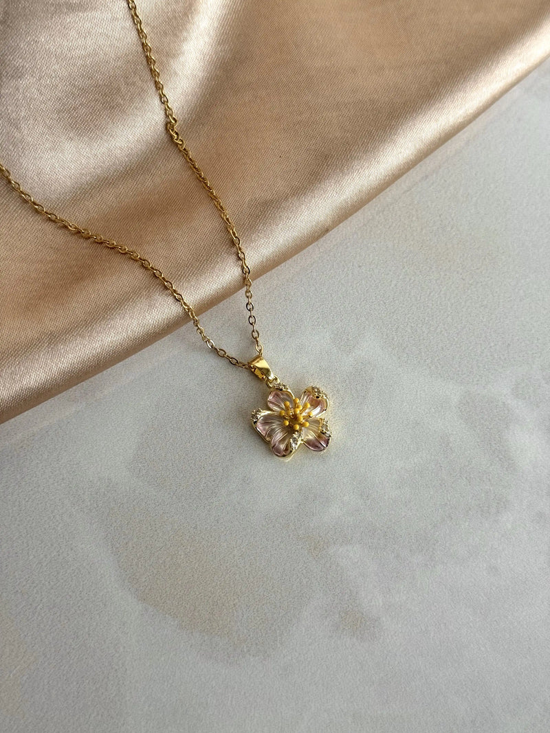 Lily Flower Necklace