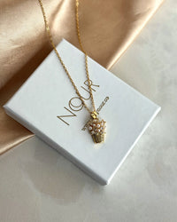 Pearl Basket Necklace - thumbnail 1