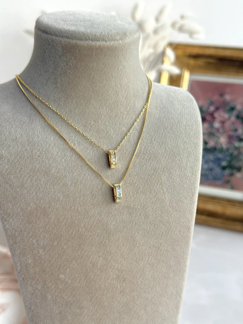 925 Sterling Silver | Multiple Birthstone Necklace