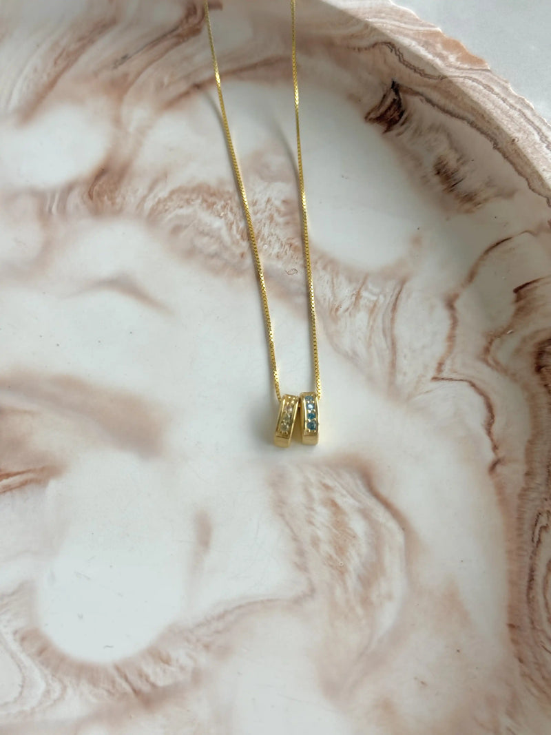 925 Sterling Silver | Multiple Birthstone Necklace