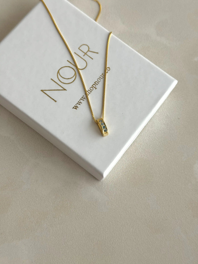 925 Sterling Silver | Multiple Birthstone Necklace