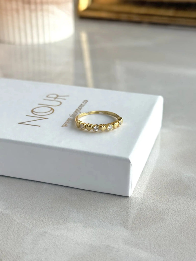 925 Sterling Silver | Heart Birthstone Ring