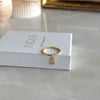 925 Sterling Silver | Initial Birthstone Ring