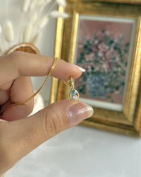 925 Sterling Silver | Double Birthstone Necklace - thumbnail 3