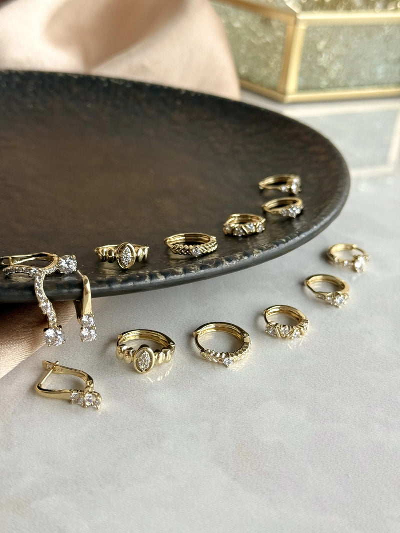 No. 10 Earrings 14K Series