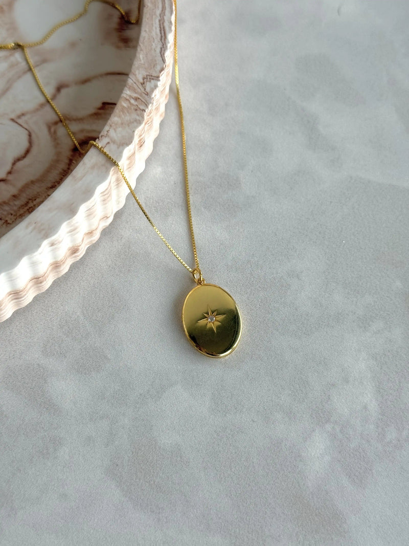 925 Sterling Silver | Star Photo Locket