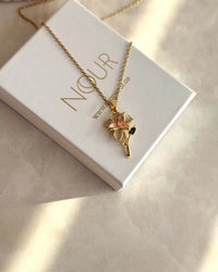 Stone-Set Lilac Necklace - thumbnail 1