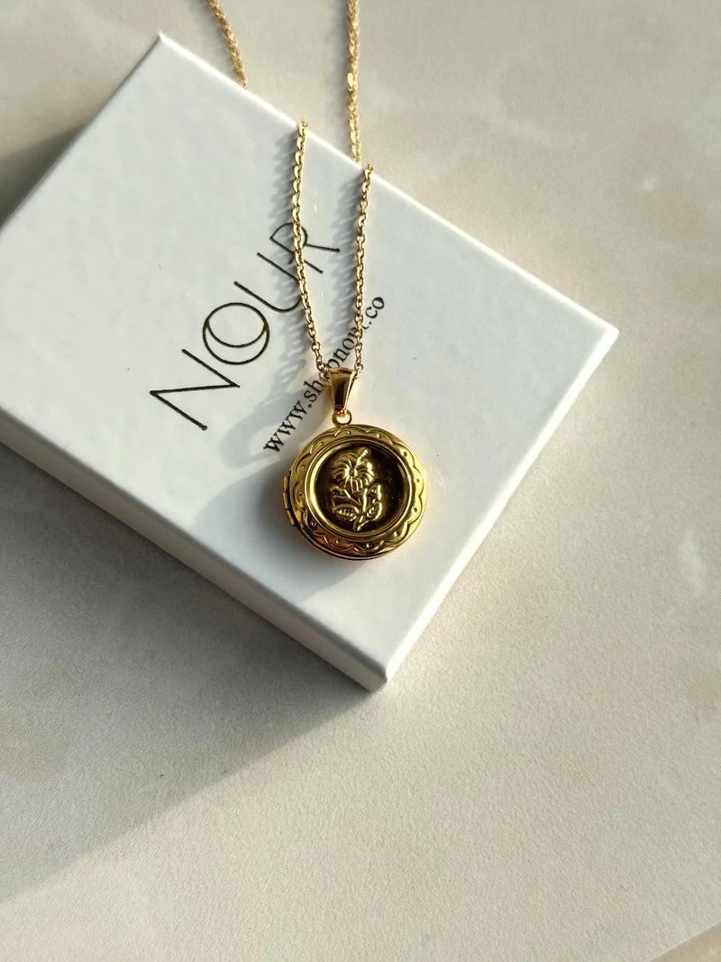 Round Floral Locket