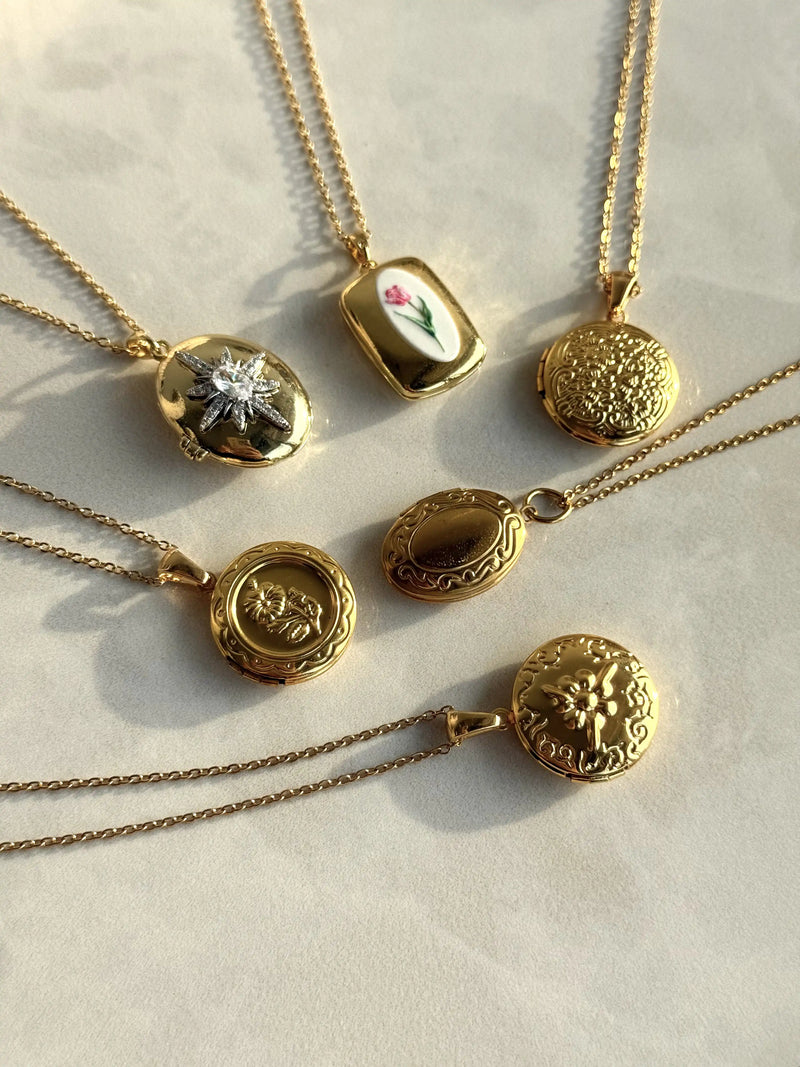 Rectangular Tulip Locket