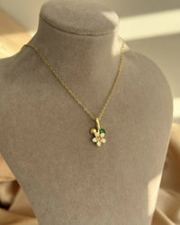 White Flower Branch Necklace - thumbnail 2