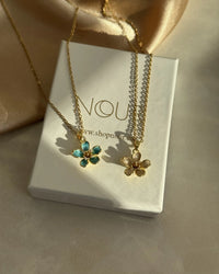 Mini Lotus Flower Necklace - thumbnail 3