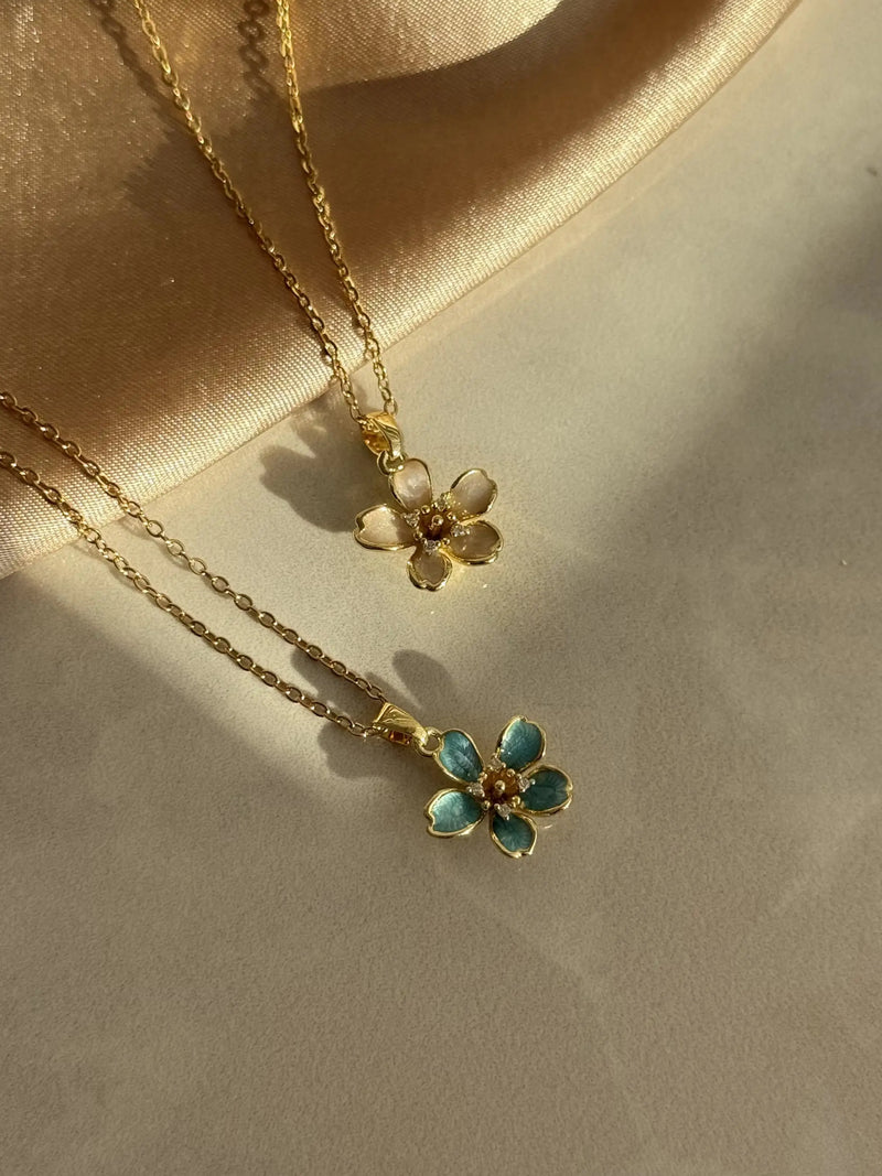 Mini Lotus Flower Necklace