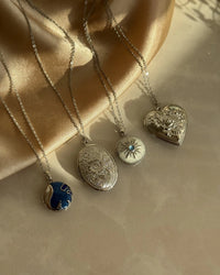 Silver Blue Sun Medallion - thumbnail 3