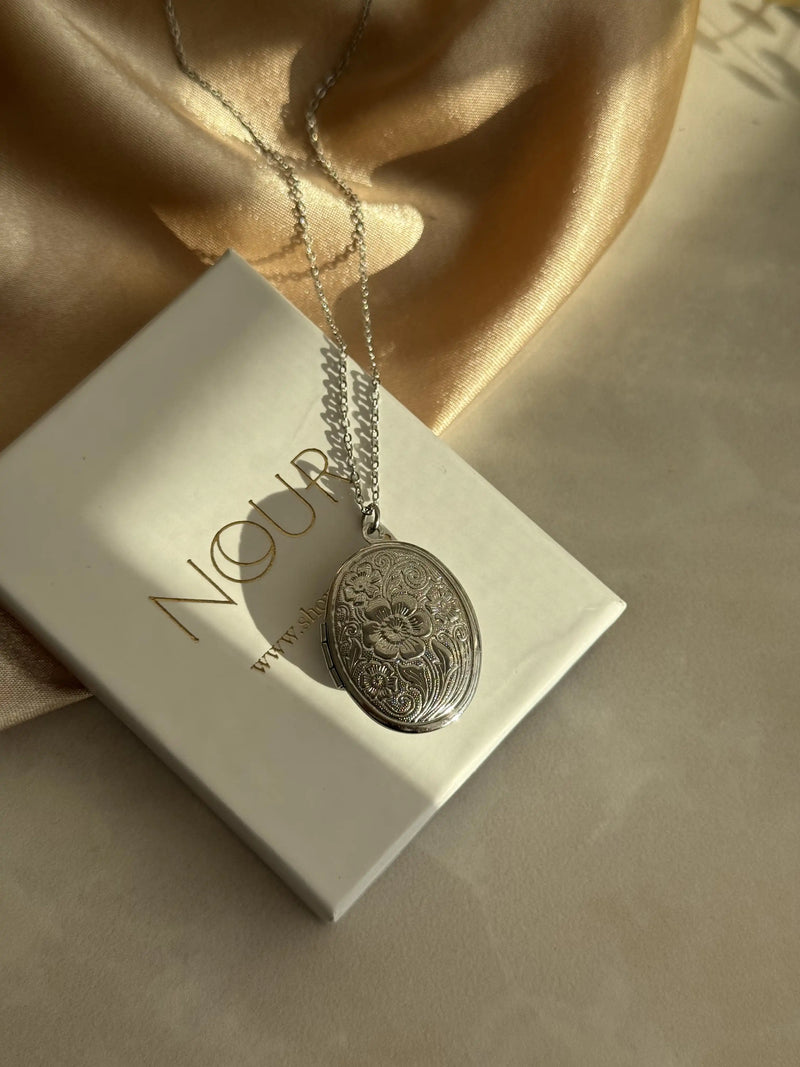 Silver Patterned Medallion