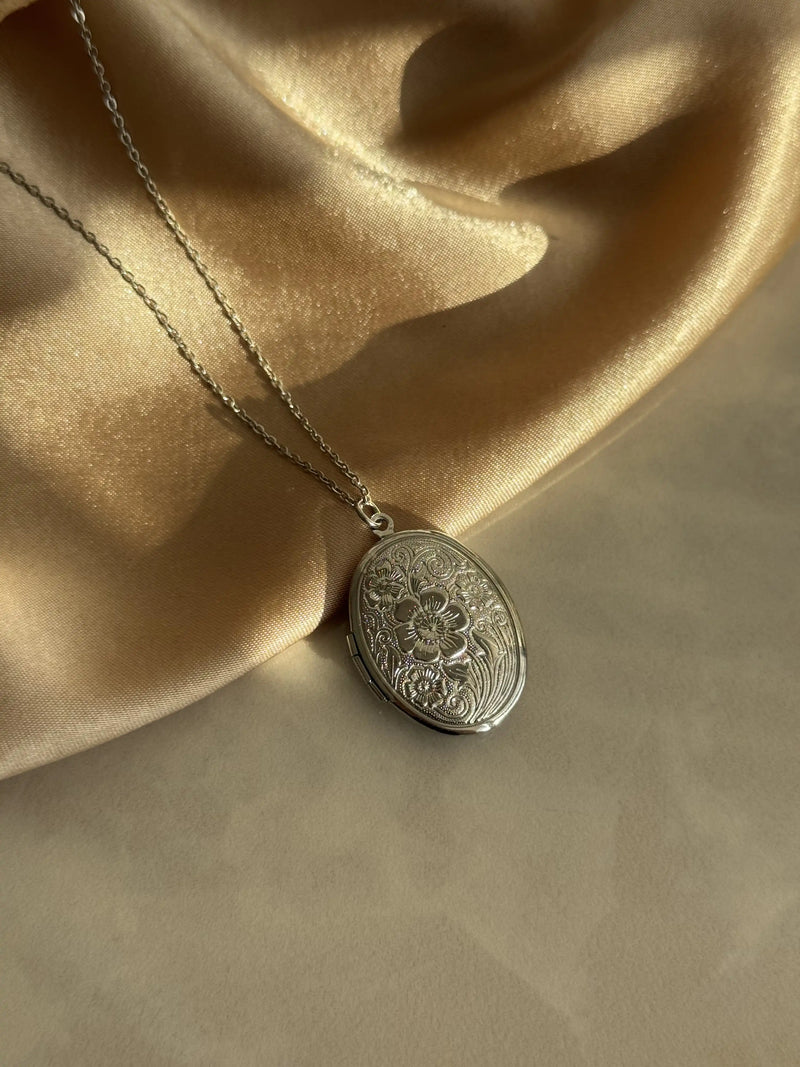 Silver Patterned Medallion