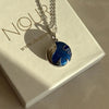 Silver Blue Sea Medallion