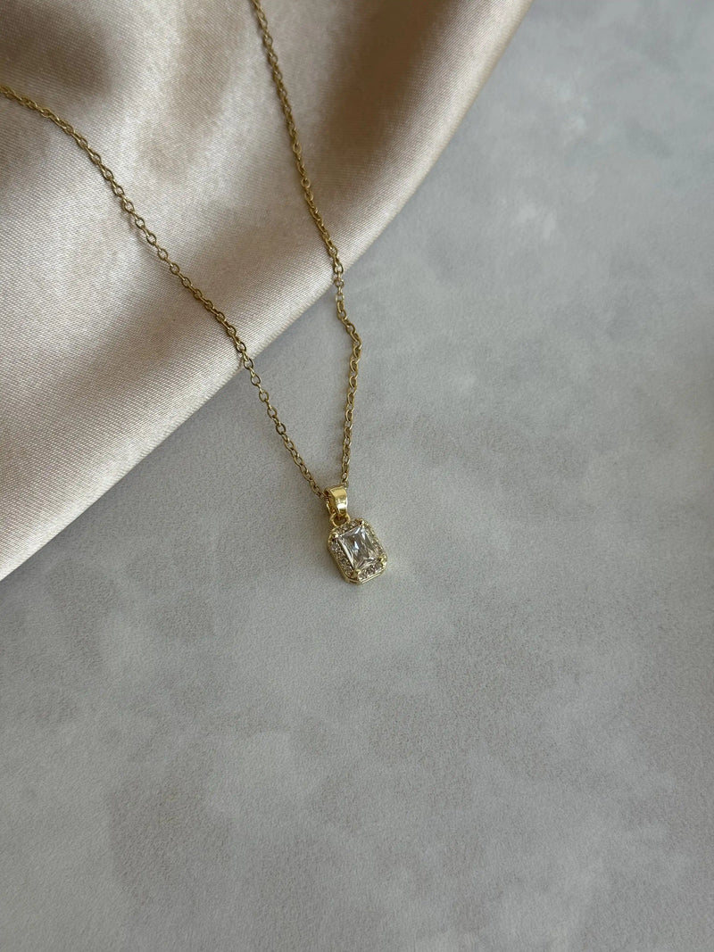 Baguette Stone Necklace