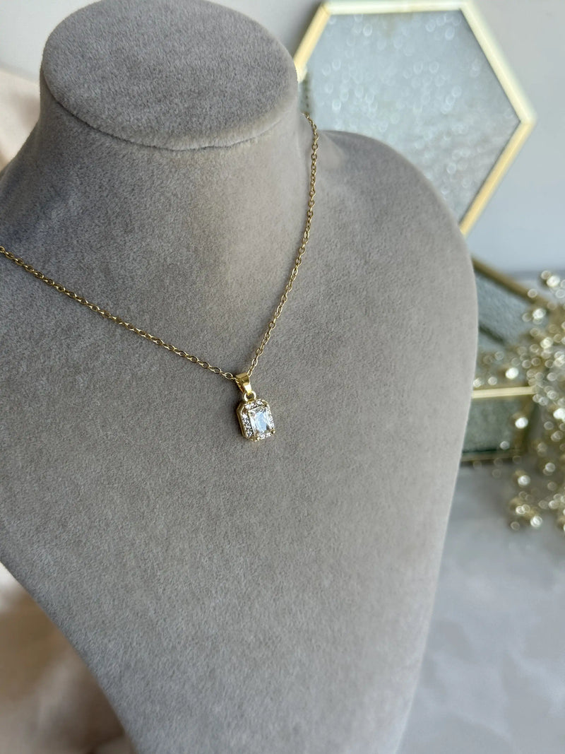 Baguette Stone Necklace