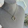 Pearl-Colored Heart Necklace