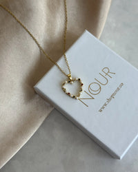 Pearl-Colored Heart Necklace - thumbnail 2