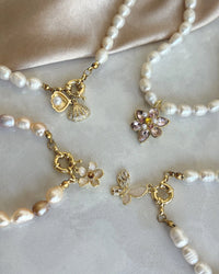 Pearl Blue Lotus Bracelet - thumbnail 3