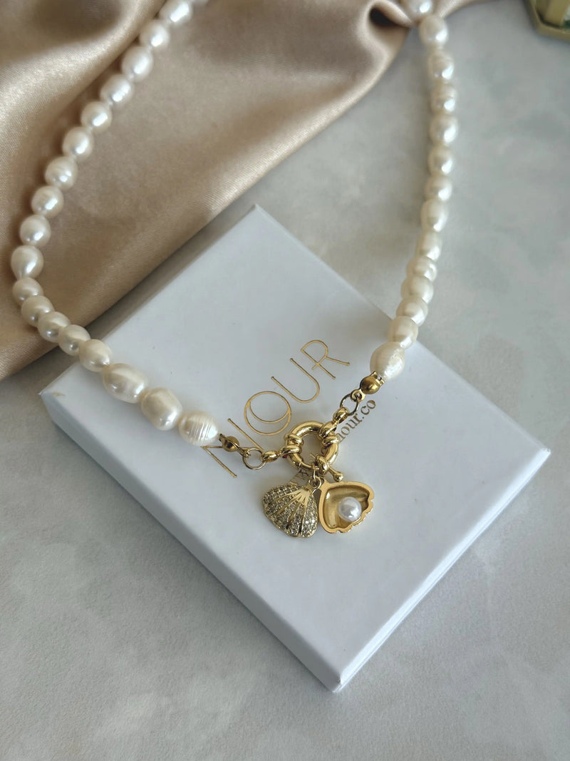 Pearl Seashell Necklace
