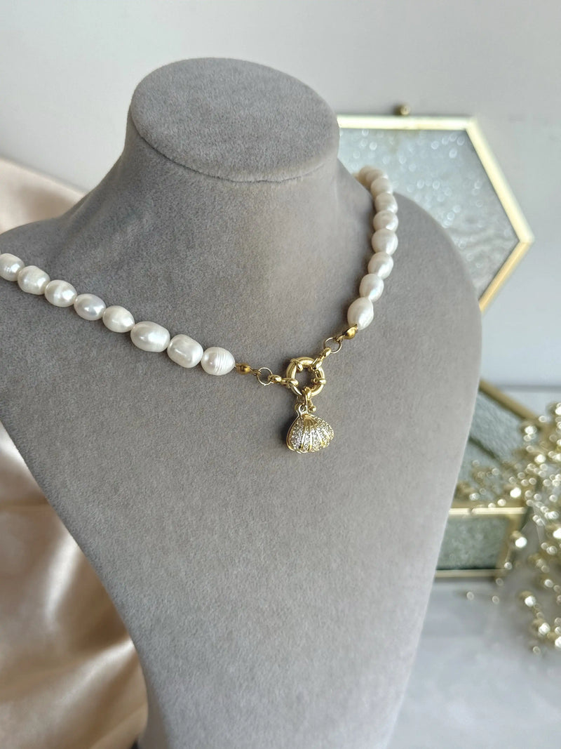 Pearl Seashell Necklace