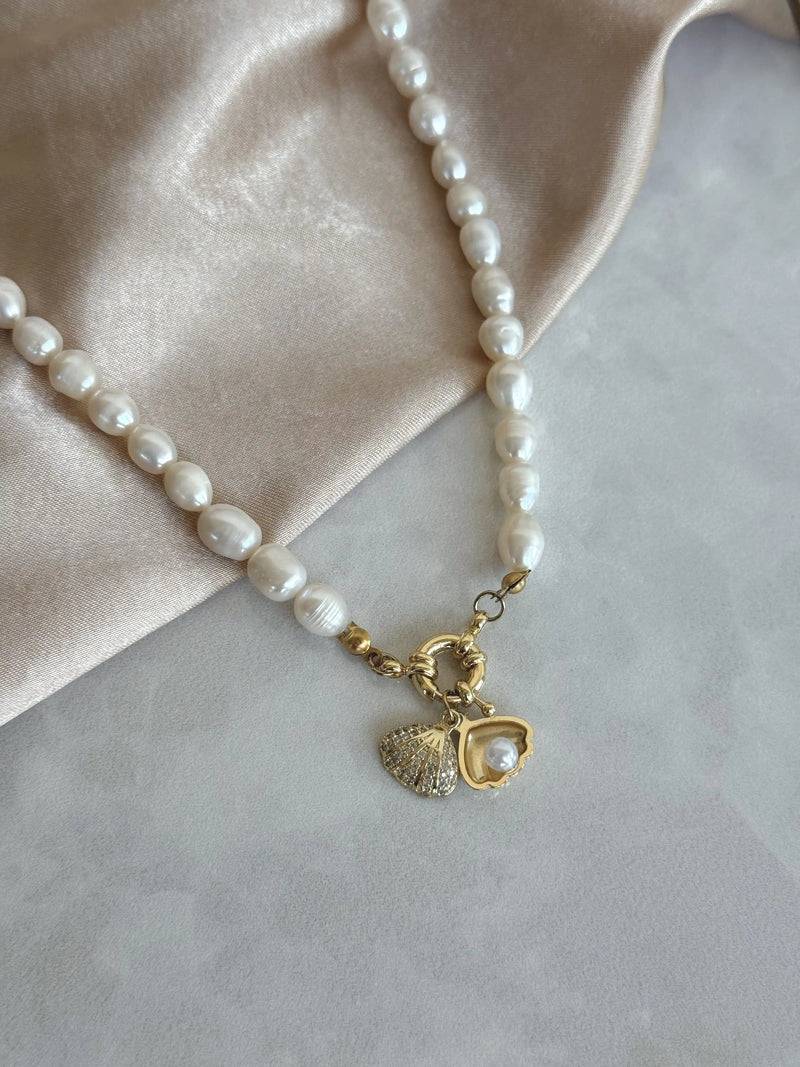 Pearl Seashell Necklace