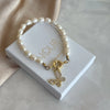 Mother-of-Pearl Butterfly Pearl Bracelet