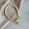 White Lotus Pearl Bracelet