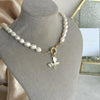 Mother-of-Pearl Butterfly Pearl Necklace