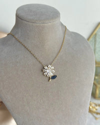 Sapphire Daisy Necklace - thumbnail 3