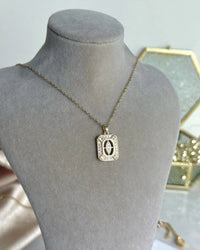 Vintage Square Necklace - thumbnail 2
