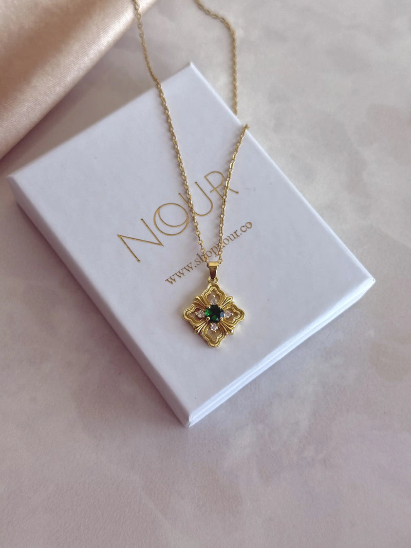 Emerald Star Necklace