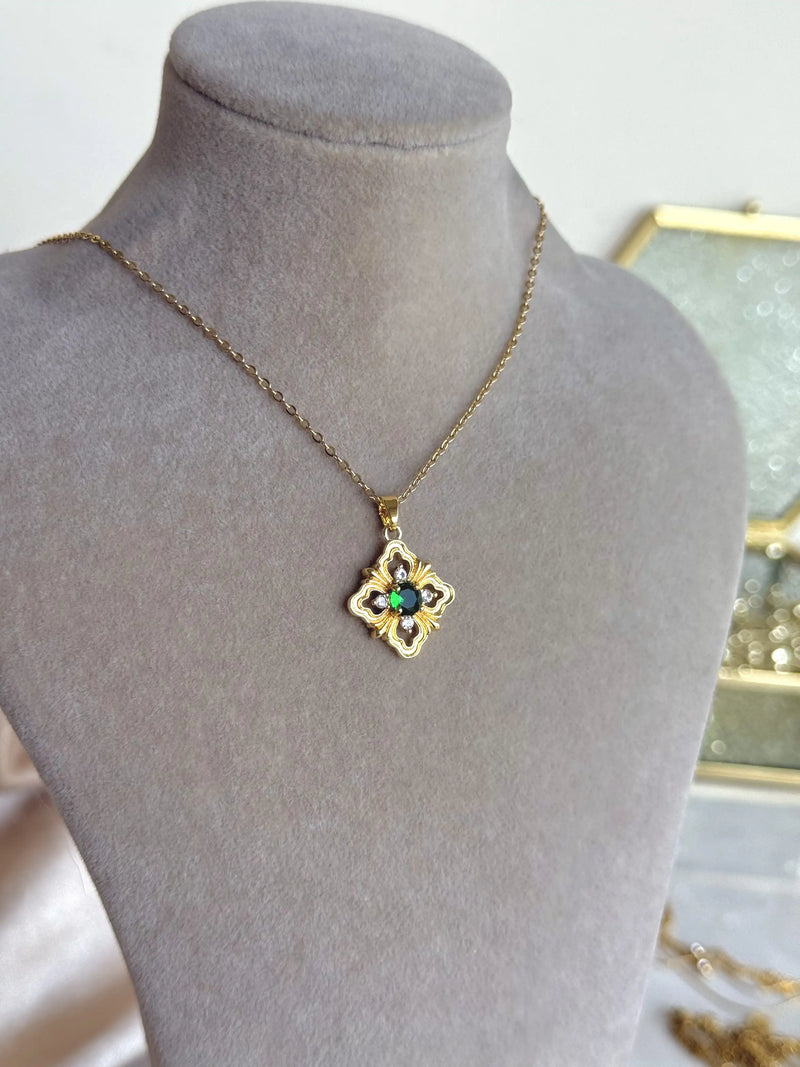 Emerald Star Necklace